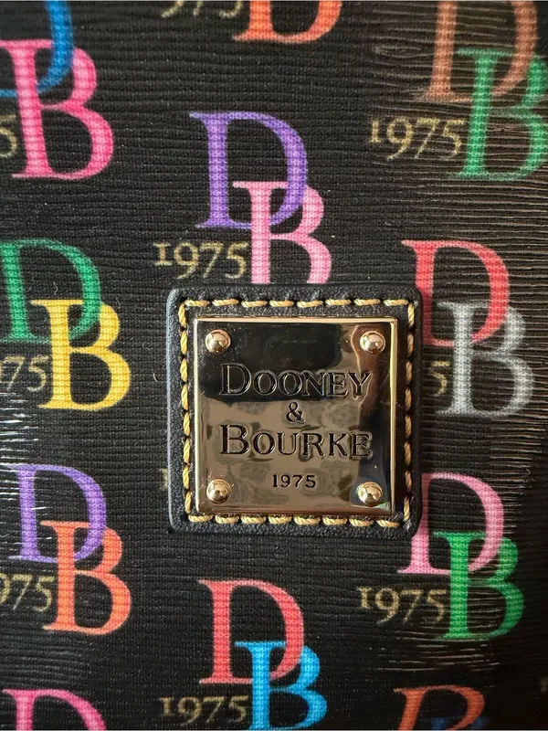 Dooney & Bourke Celeste Satchel Black Multicolor DB 1975 NWT - Image 6