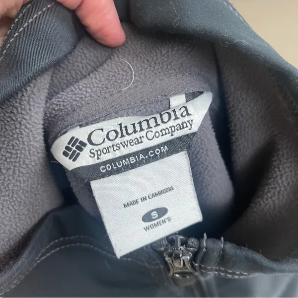 Columbia Jacket Women small soft shell Polyester Black Full Zip See all Approx m - Image 5