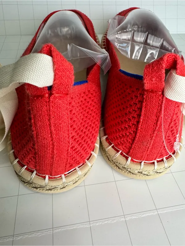 NWOT Rothy’s Red Hemp Espadrille Ballet Flats Size 11 - Image 6