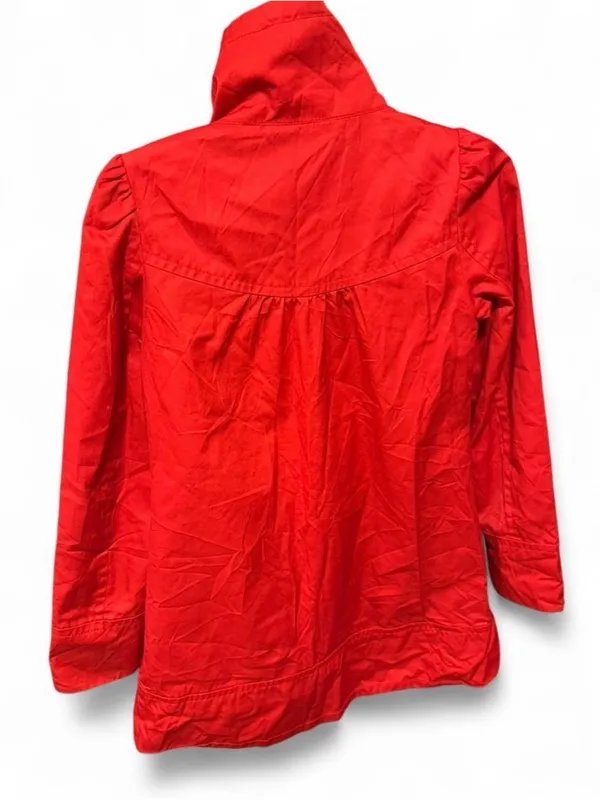 Old Money Y2K H&M red peacoat with a stand collar size 4 - Image 5