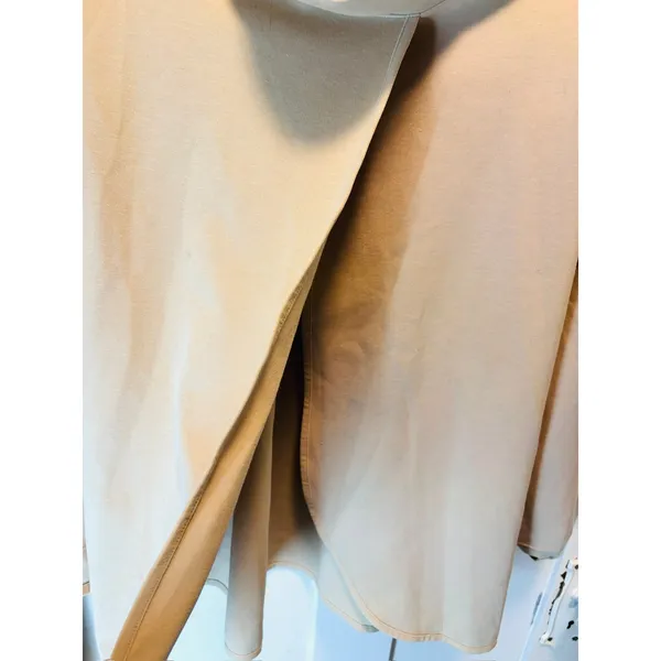 Nike Womens Medium Dri-FIT Crossover Cowl Neck Pullover Hoodie Sweatshirt Beige - Image 6