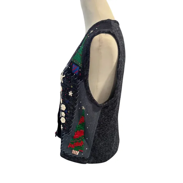 Designer original Studio Ho Ho Ho Christmas sweater vest Medium - Image 2