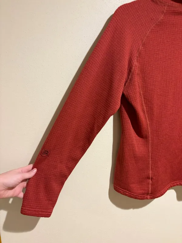 Patagonia Polartec R Long Sleeve Half Zip Burnt Orange - Image 10