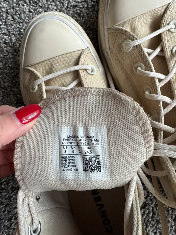 Converse Chuck Taylor All Star Lift Platform Canvas High 'Oat Milk' - Image 5