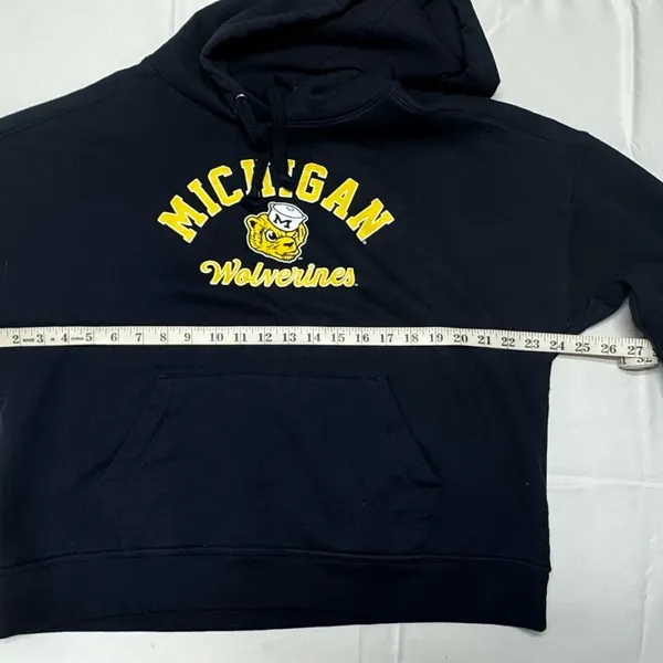 Champion Michigan Wolverines Women Navy Blue‎ Hooded - Size L. - Image 4