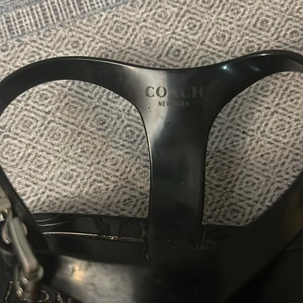 Coach Piccadilly Black Jelly Sandals 6B Quiet Luxury Heritage Slow Fashion Prep - Image 7