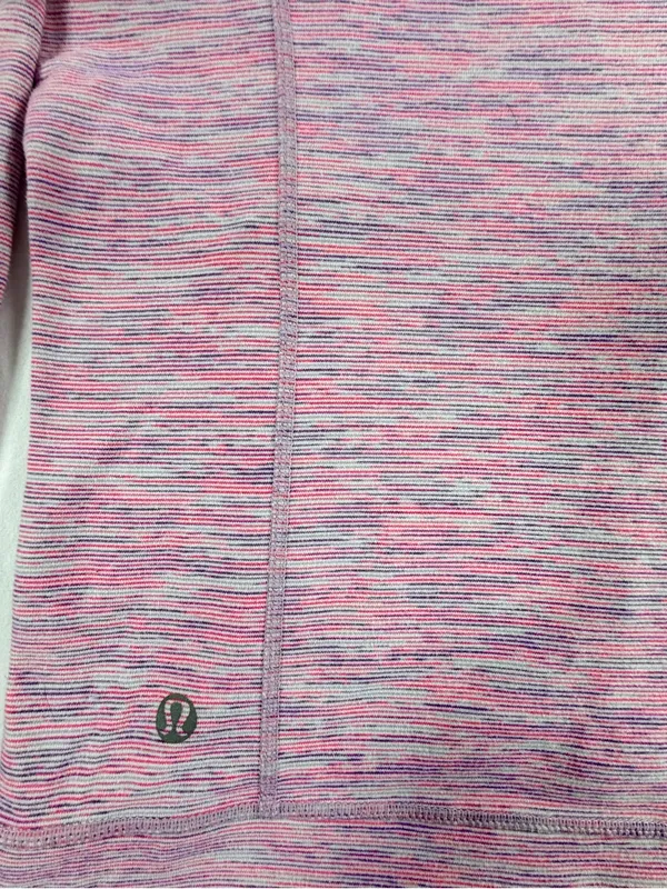 Lululemon Define Jacket Pink Space Dye Full‎ Zip Thumbholes Size 6 - Image 6