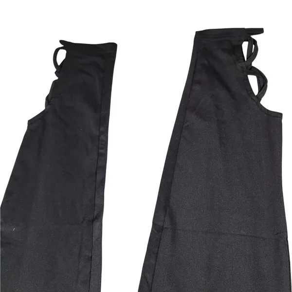 Zaful Black Stirrup Leggings Pants Womens Size M‎ Cutout Detail Stretch - Image 5