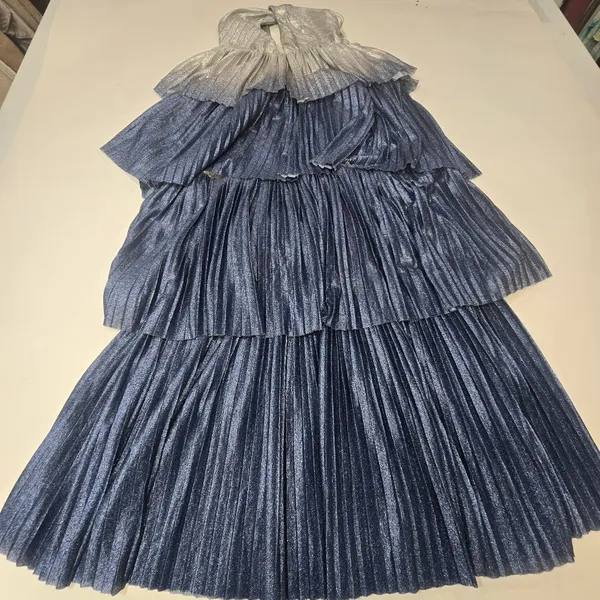 Line & Dot Oracle Maxi Dress in Denim - Image 3