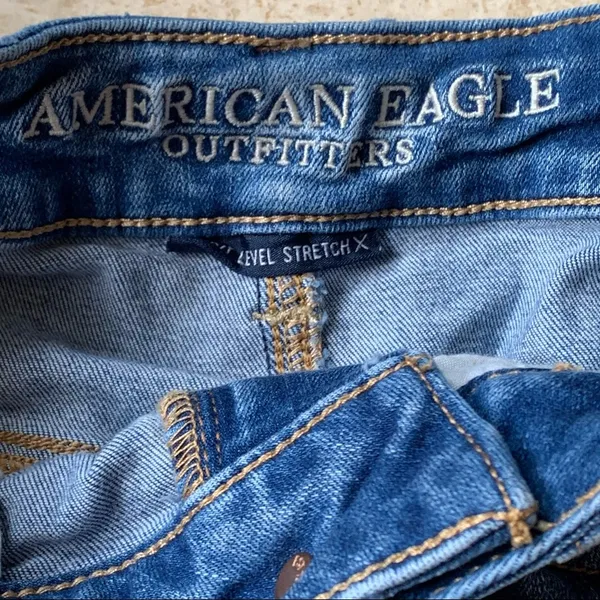 American Eagle Distressed Stretch Denim Skirt 6 - Image 4
