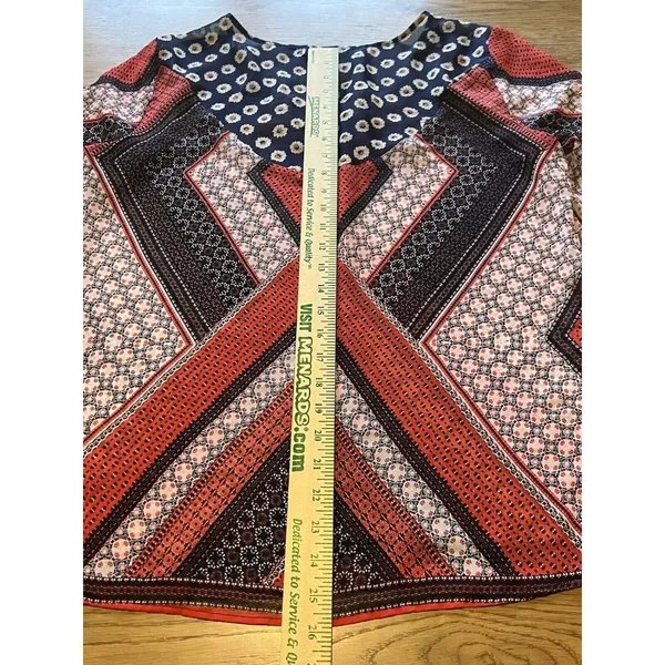 Figueroa & Flower Blouse Shirt Women Size‎ Large Boho Tunic Floral Patchwork - Image 8