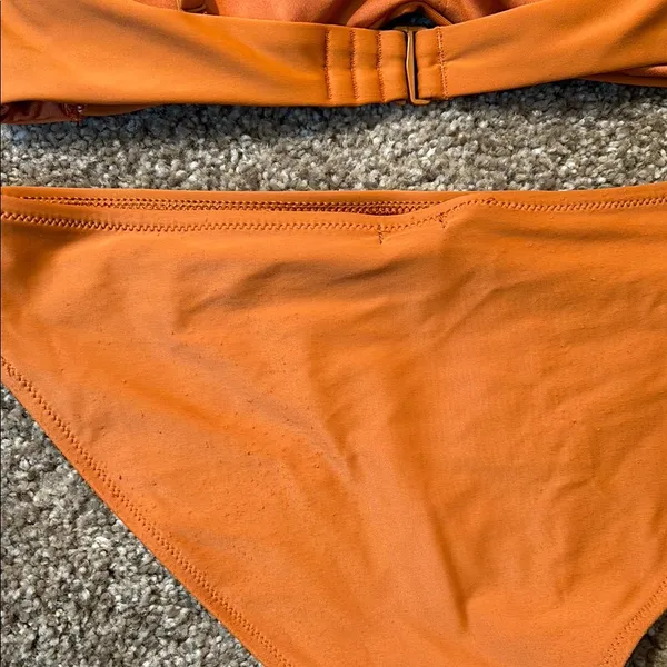 Aerie Orange Bandeau Bikini Set - Image 3