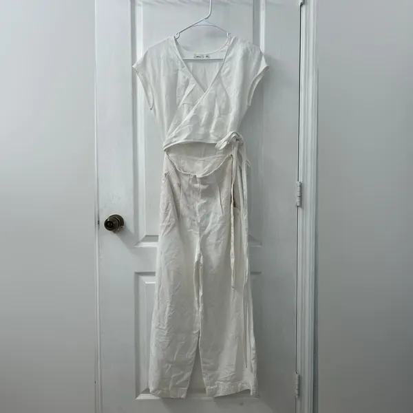 Aritzia Wilfred White Brax Jumpsuit (Size 0) - Image 4