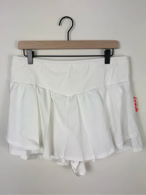 Free People Schooling You Skort White Women’s Size XL New Active Shorts Flowy - Image 3