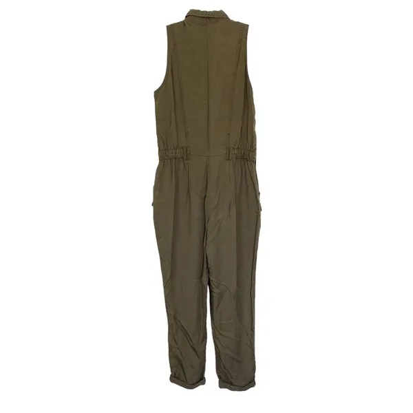 Abercrombie Fitch Green Sleeveless Utility Jumpsuit Small Tall - Image 2