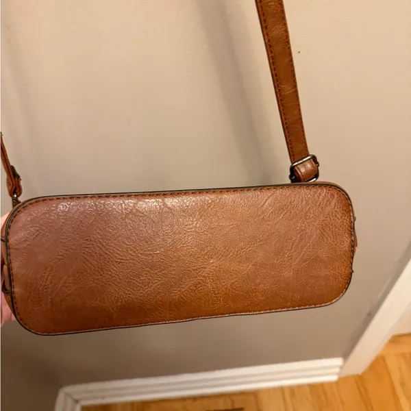 Brown Suede Shoulder Bag - Image 6