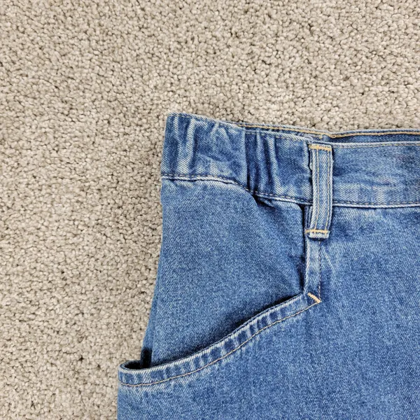 VTG Denim & Co Jean Skirt Womens 8 Blue Cotton Medium Wash Pockets USA - Image 9
