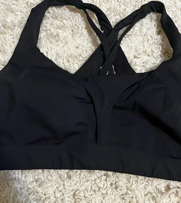 Lululemon black high support run times sport bra size 10 c/d - Image 2