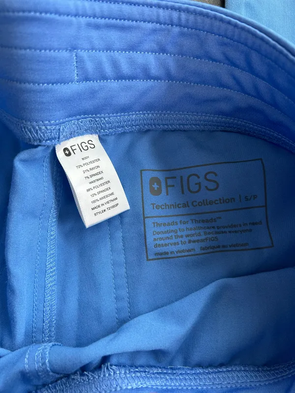 Light Blue Straight Leg scrubs - Image 5