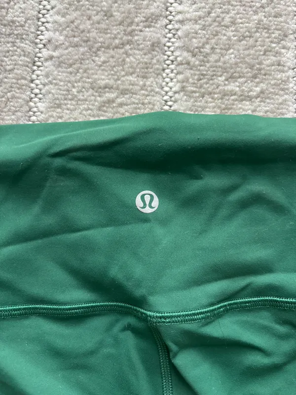 Green Lululemon Biker Shorts - Image 2