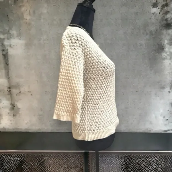 Athleta Seychelles sweater cream‎ xxs - Image 4