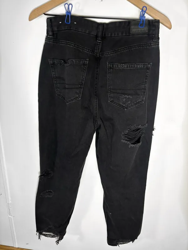 Black American Eagle Jeans Outfitters Distressed - Image 2