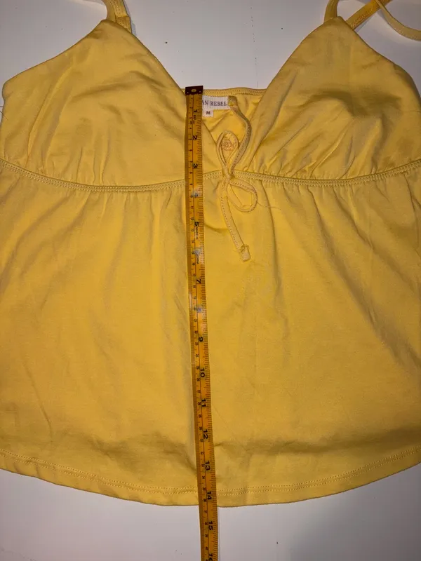 Urban Rebel Tank Top Yellow Size M - Image 4