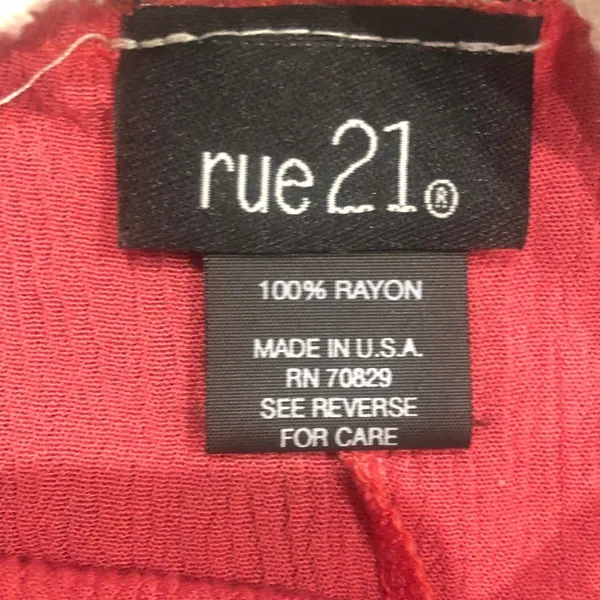 Rue21 100% Rayon Juniors Large Pink Tank Top Sleeveless Round‎ Neck - Image 4