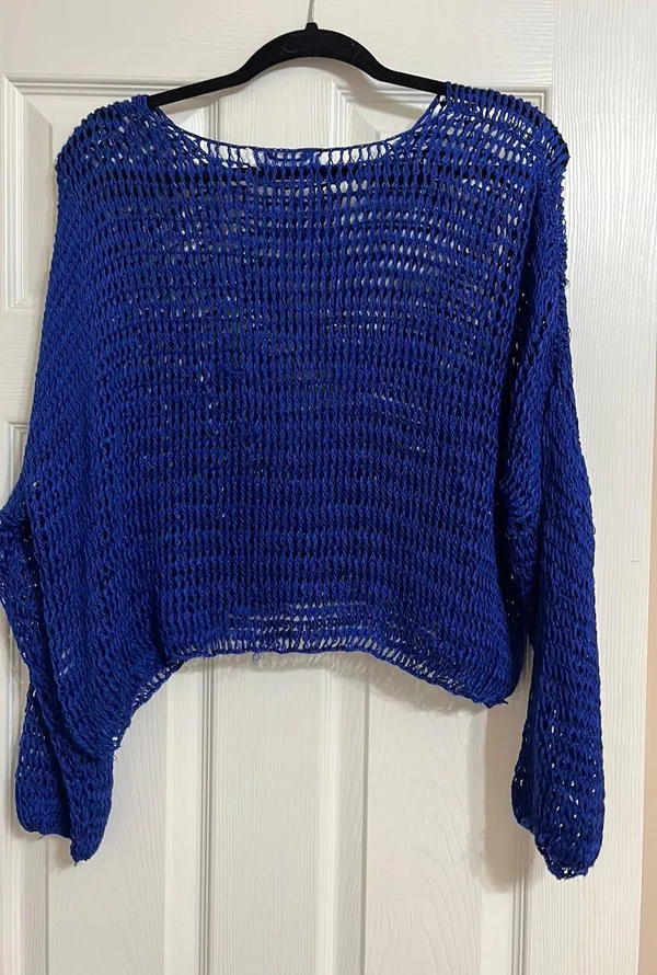 Revolve Blue Knit Sweater - Image 6