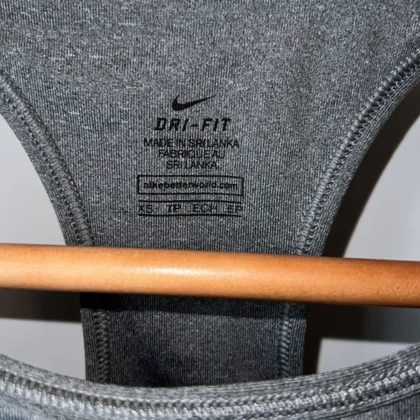 Nike Gray Sport Bra Size XS - Image 2