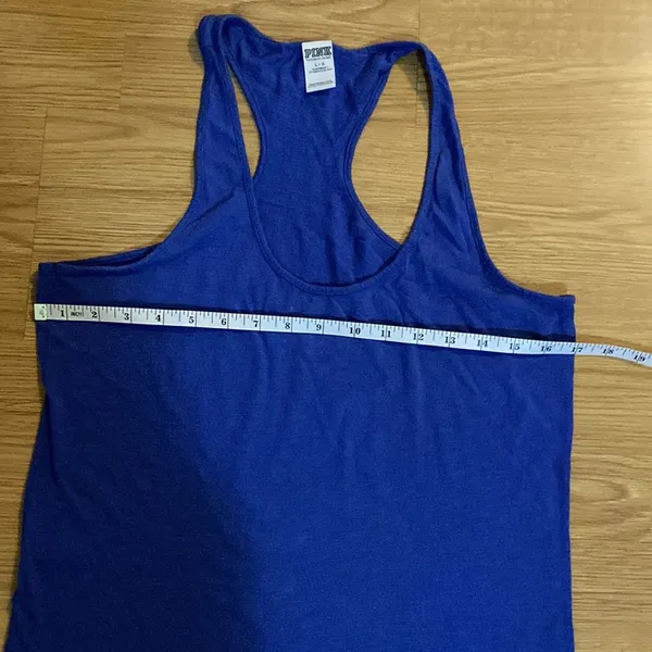 Victoria’s Secret PINK racer back tank top-royal blue. Size Large - Image 4