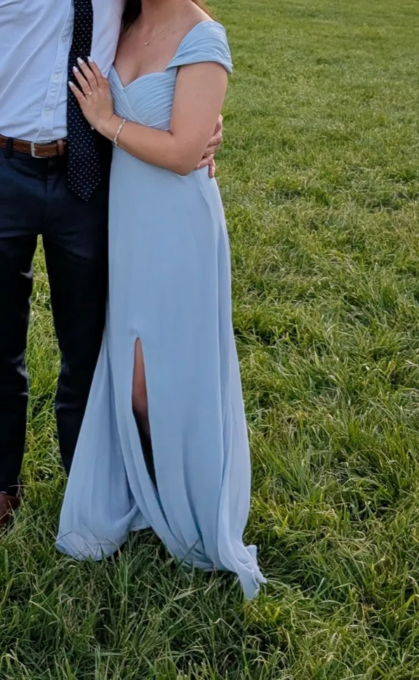 Windsor Light Blue Maxi Dress - Image 3