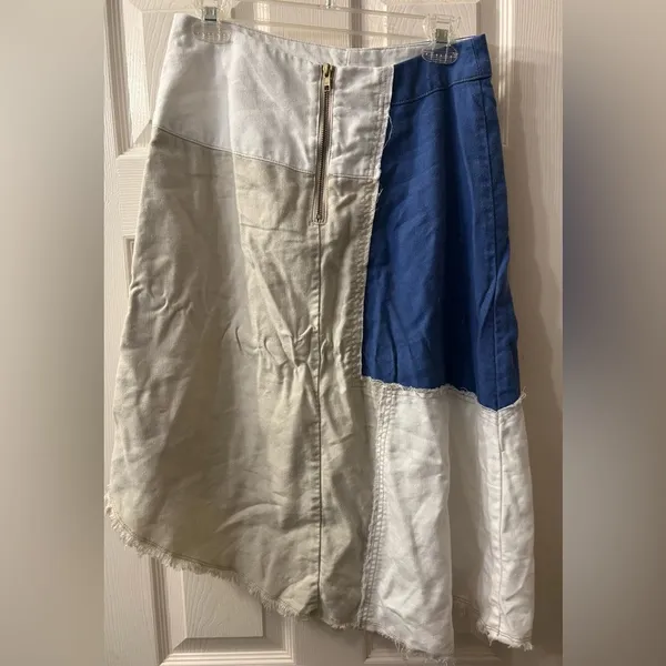 Anthropologie Holding Horses patchwork jean skirt - Image 2