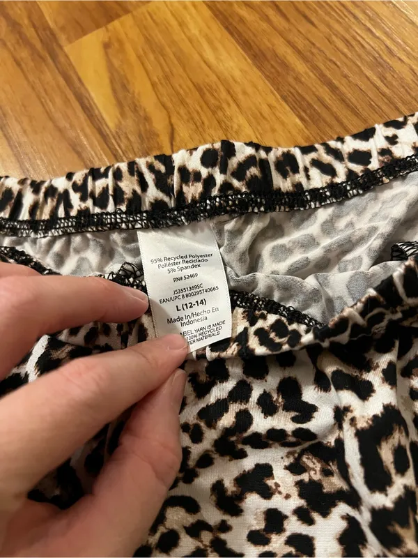 Women’s Black Tank & Leopard Sleep Shorts - Image 3