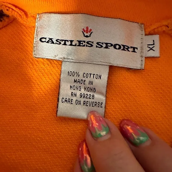 Clemson Tigers Castles Sport Fleece Raglan Omni-Shade Quarter-Zip Jacket Size XL - Image 5