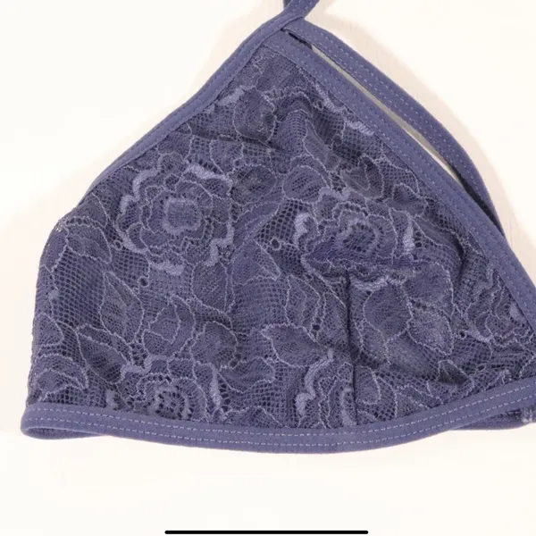 Anemone NWT Unlined Bralette in Blue-Gray One Size - Image 3