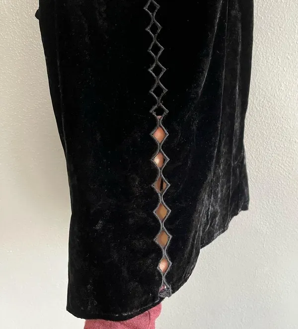 [Maeve] Black Velvet Cut Out Tank Top- XS - Image 5