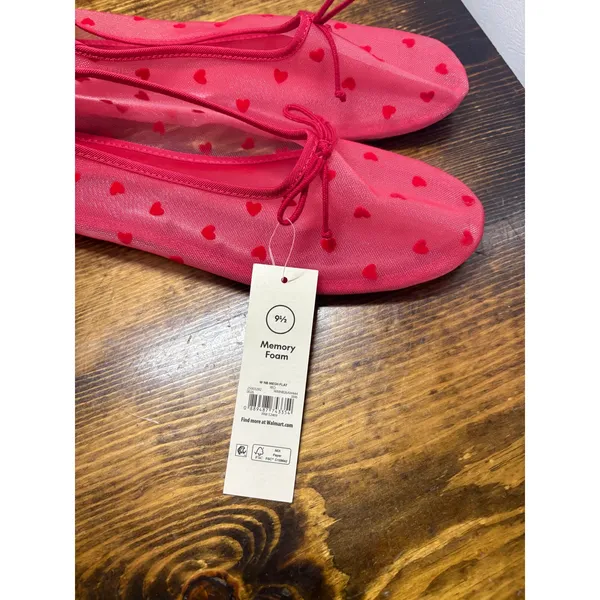 Time And Tru Red Mesh Flats‎ Size 9.5 - Image 3