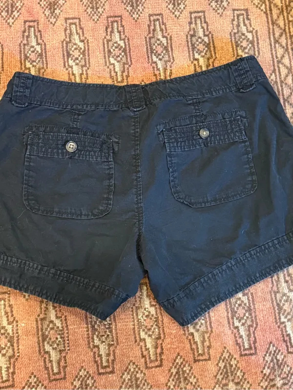 Old Navy Casual Black Drawstring Cotton Shorts - Image 4