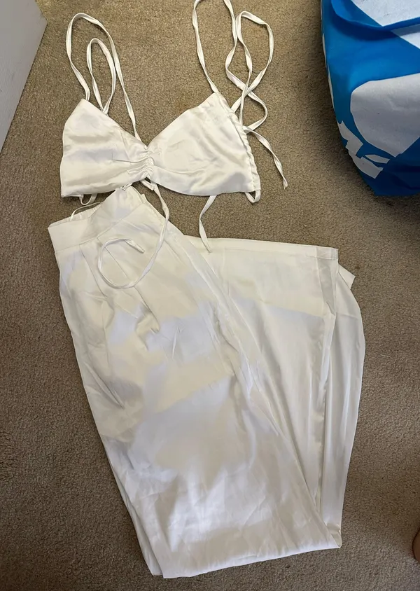 White Two Piece Set - Image 2