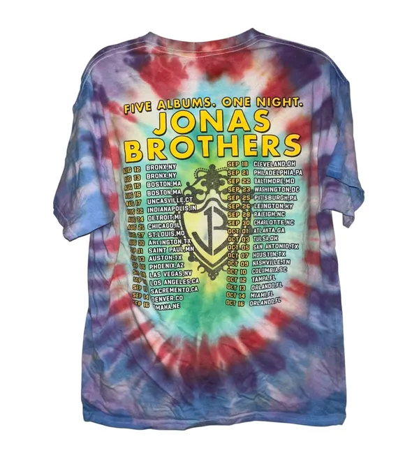 Jonas Brothers Five Albums One Night tour tee - Image 2