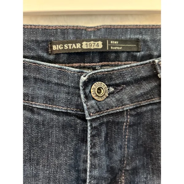 Big Star 1974 Remy Bootcut Jeans Dark Indigo Wash Size‎ 28L HWREMPLIBU - Image 2