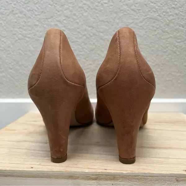 ECCO Camel Brown Almond Toe Leather‎ Pumps 38 - Image 3