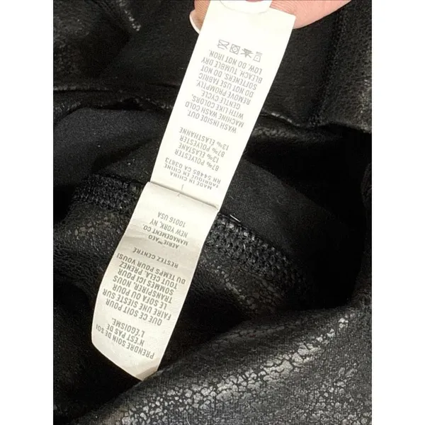 Offline Aerie High Rise Faux Leather Legging Black Preppy‎ Career City Sleek Lg - Image 8