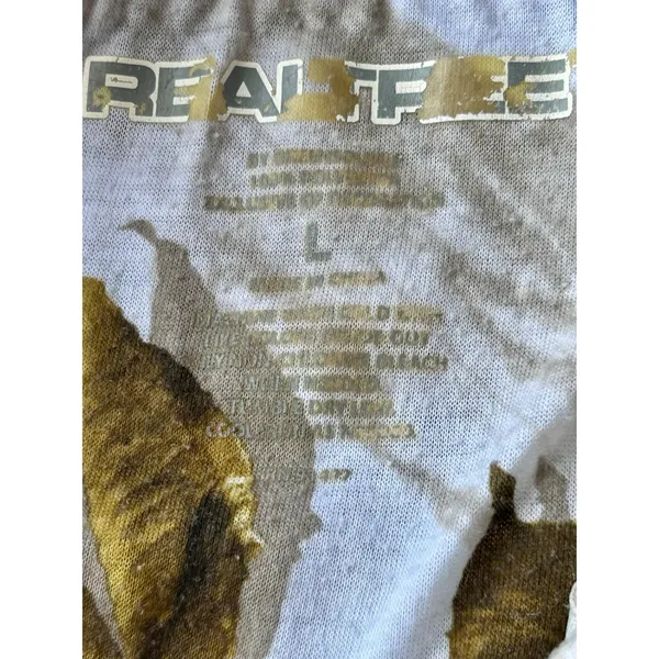 Realtree Women's Quarter Zip Sweater Fleece Pullover Heather Gray Camo L - Image 3
