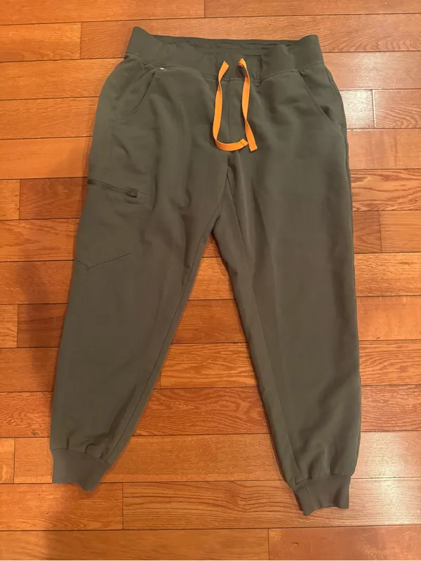 FIGS Zamora Jogger Scrub Pants - Moss Green (Size Medium Petite) - Image 2