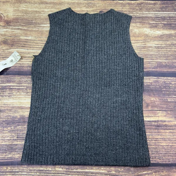 Easy Spirit Wool Blend Sweater Vest Gray Size 0 Preppy Y2K - Image 2