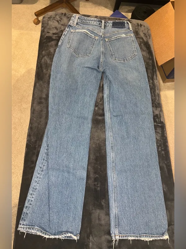 Abercrombie & Fitch Curve Love High Rise 90s Relaxed Jean Size 26 (2 Regular) - Image 12