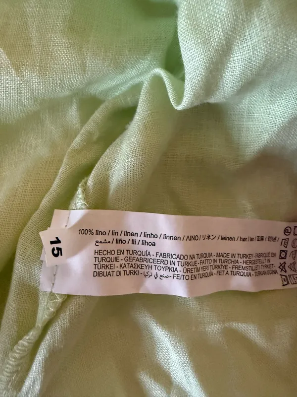 ZARA Green Linen Top - Image 3