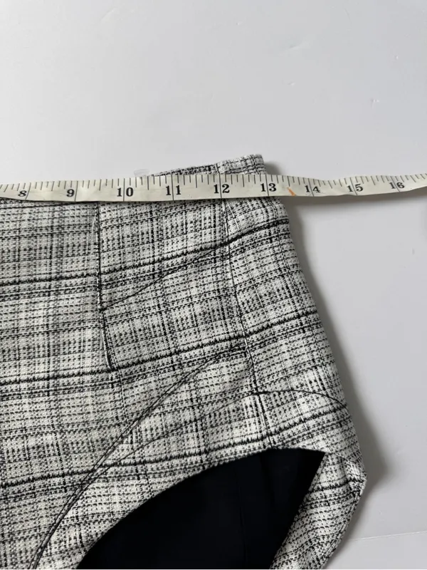 Free People "Keep It Brief Menswear" Micro Shorts - Black/White - Size 0 NWT - Image 6